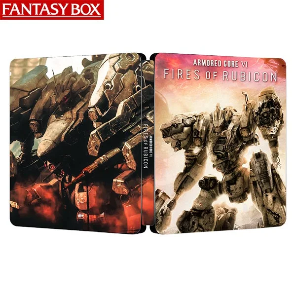 ARMORED CORE VI FIRES OF RUBICON Edition Steelcase FantasyBox (التخصيص، حافظة فولاذية، قرص ألعاب غير متضمن)