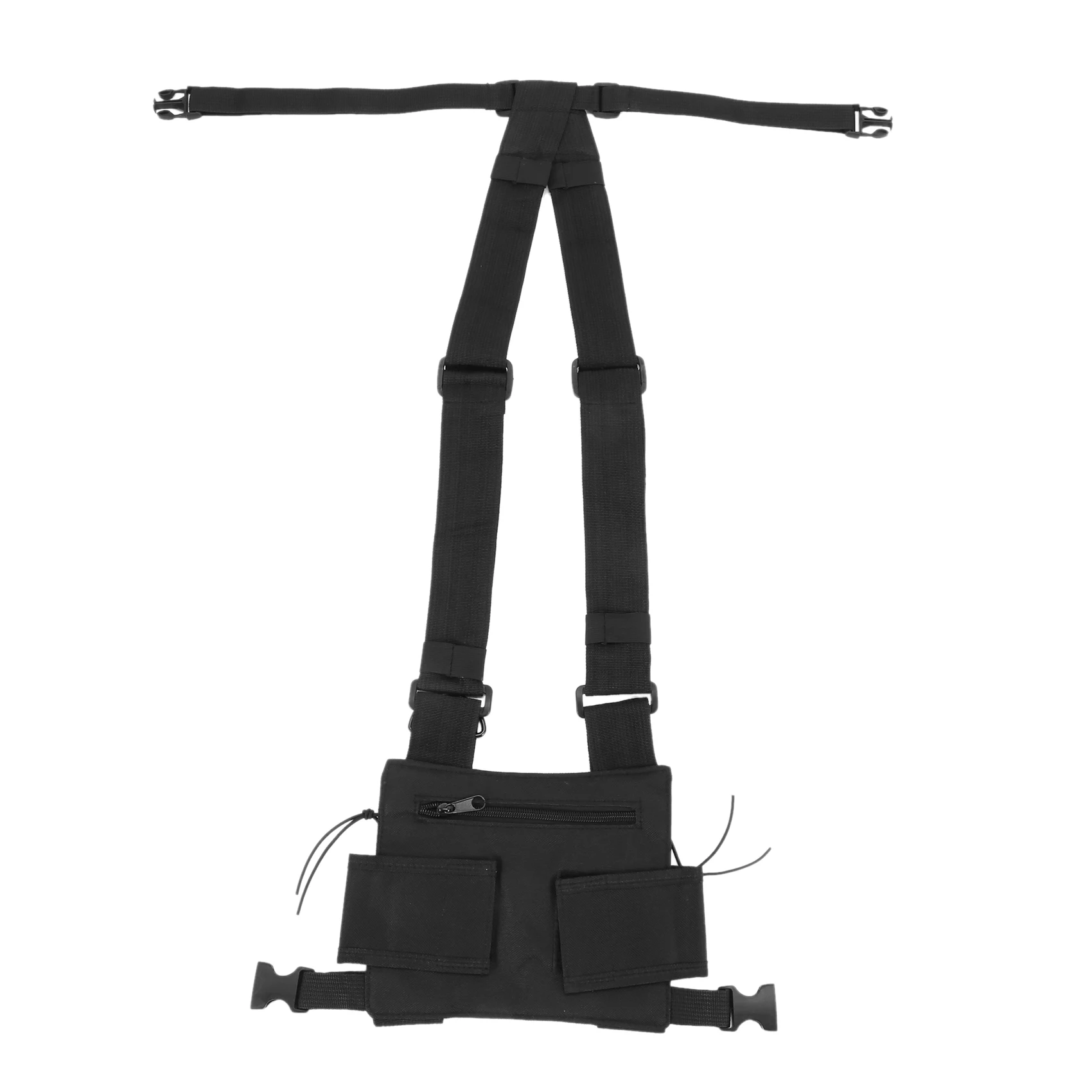 n82r-3x-radios-pocket-radio-chest-harness-chest-front-pack-pouch-holster-vest-rig-carry-case-for-baofeng-uv-5r-black