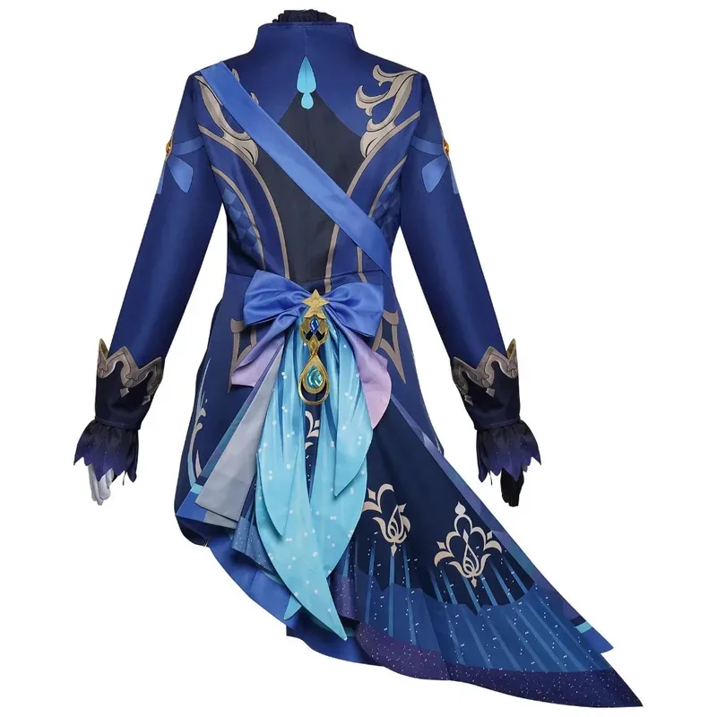 Furina de Fontaine تأثيري Focalors زي الملابس شعر مستعار أنا جميل فستان بتصميم بدلة قبعة الملابس النسائية هالوين كوميك كونكس ؛ 2 ، f