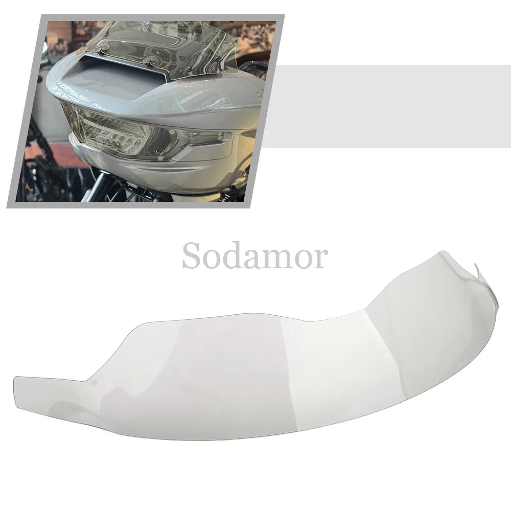 Motorcycle Front Headlight Headlight Screen Protective Cover ABS Plastic Fit For Harley Touring Road Glide FLTRX 2024 -later