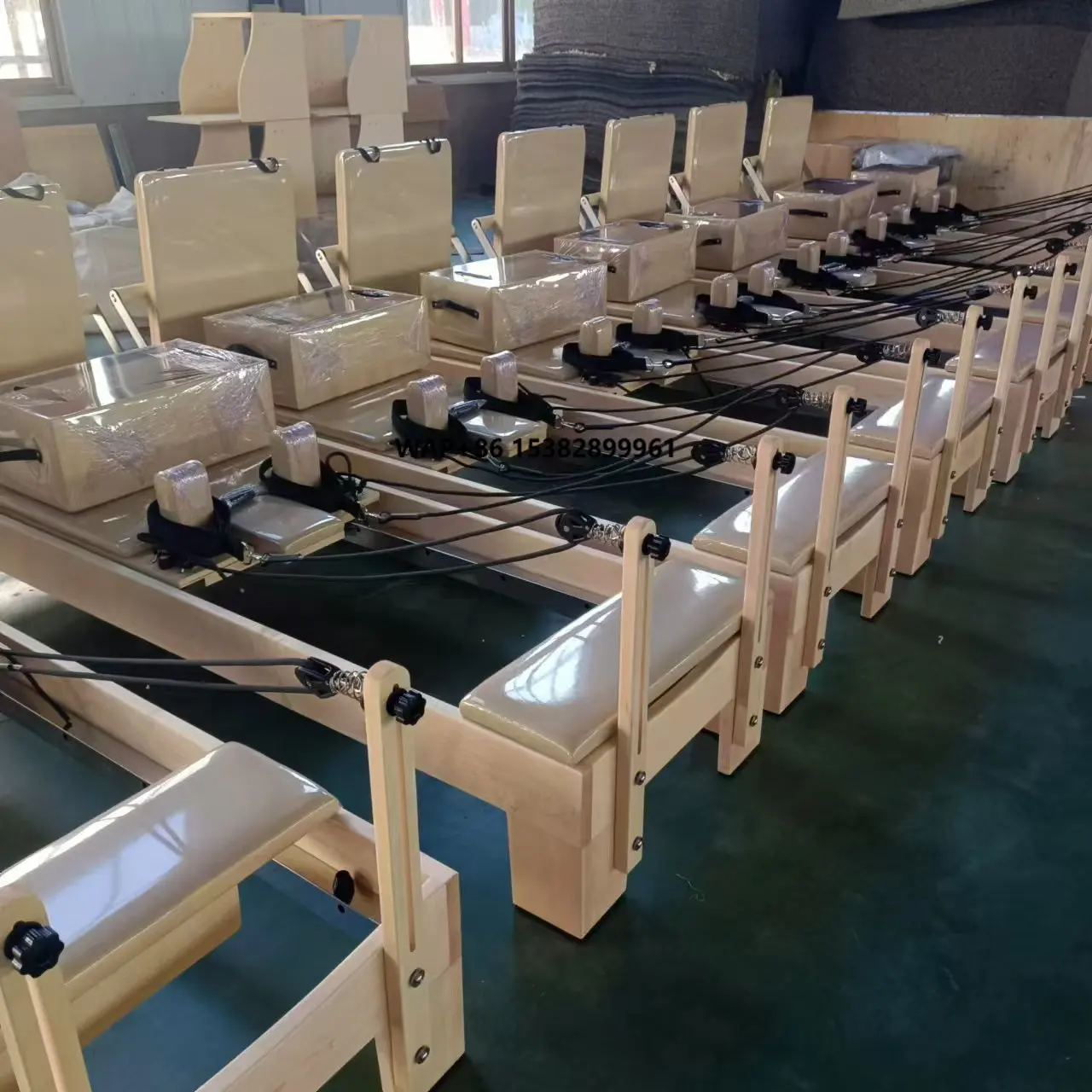 

Trending 2025 Durable Adjustable Maple Pilates Studio Reformer Machine High Quality Health Functional Trainer