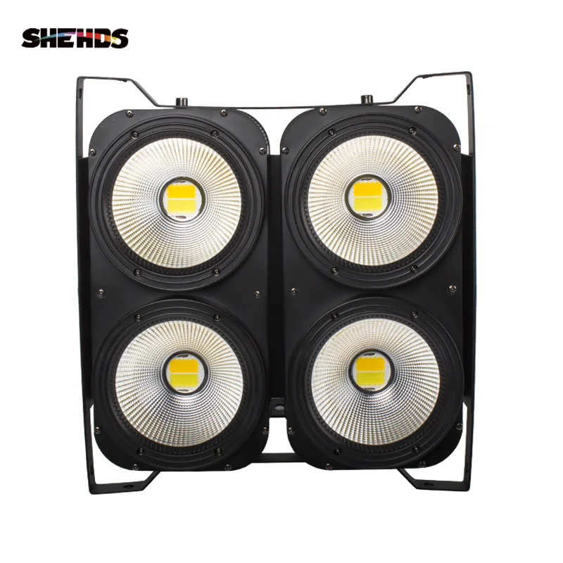 

Four-Eye Splicing Model 400W Dual-Color Audience COB Cold Warm Audience LED Bar Atmosphere Wedding Celeb
