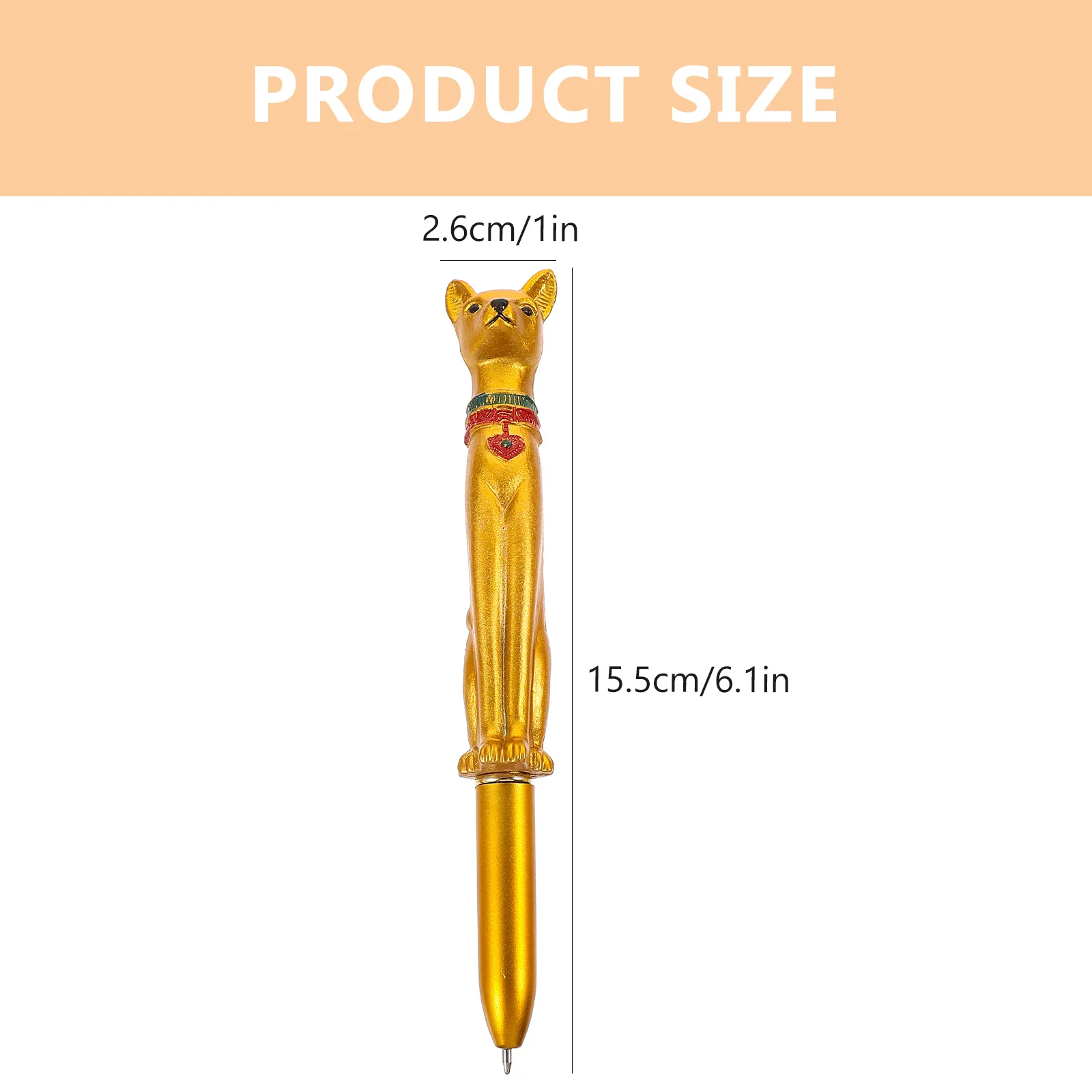 5pcs Pharaoh Shaped Ball-Point Pen Creative Egyptian Character Design Smooth Writing Pens For School Office Home Plastic Writing