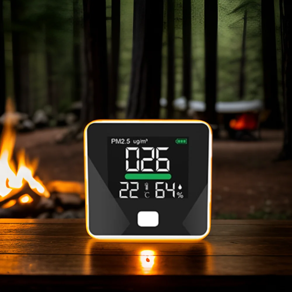 Monitor jakości powietrza w pomieszczeniach OEM, laserowy detektor PM2.5 z analizatorem gazów i miernikiem temperatury i wilgotności, certyfikat CE/ROHS