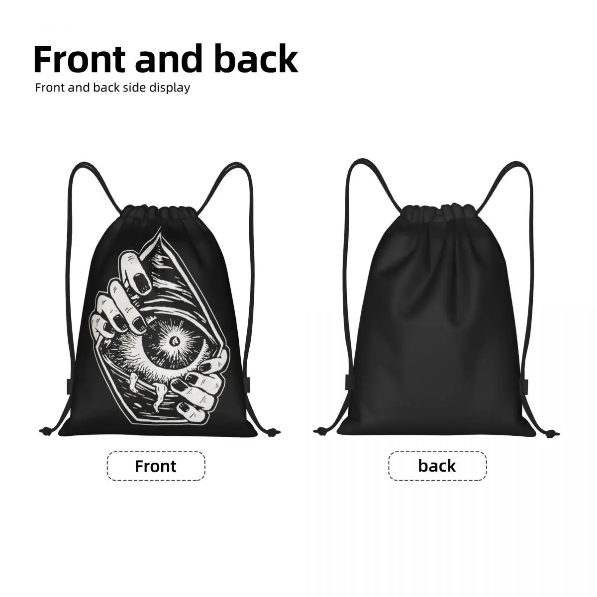 Custom Volcoms Diamond Stone Drawstring Bag Men Women Lightweight Sports Gym Storage Backpack