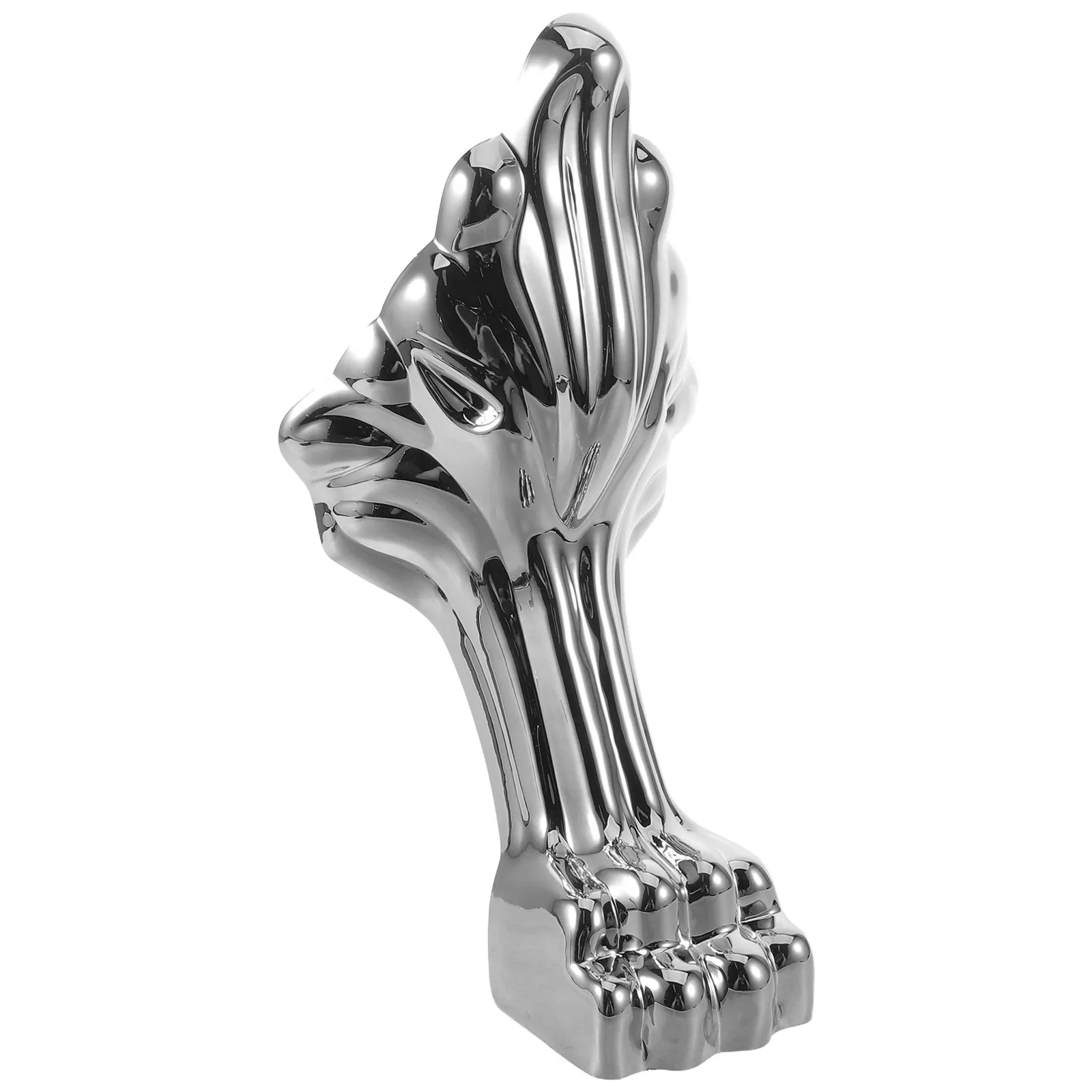 Silver Claw Tub Foot Plastic Freestanding Bathtub Height Riser Support Legs 9.84x3.94x3.94 Inch No Drill Bath Foot Pad Stable