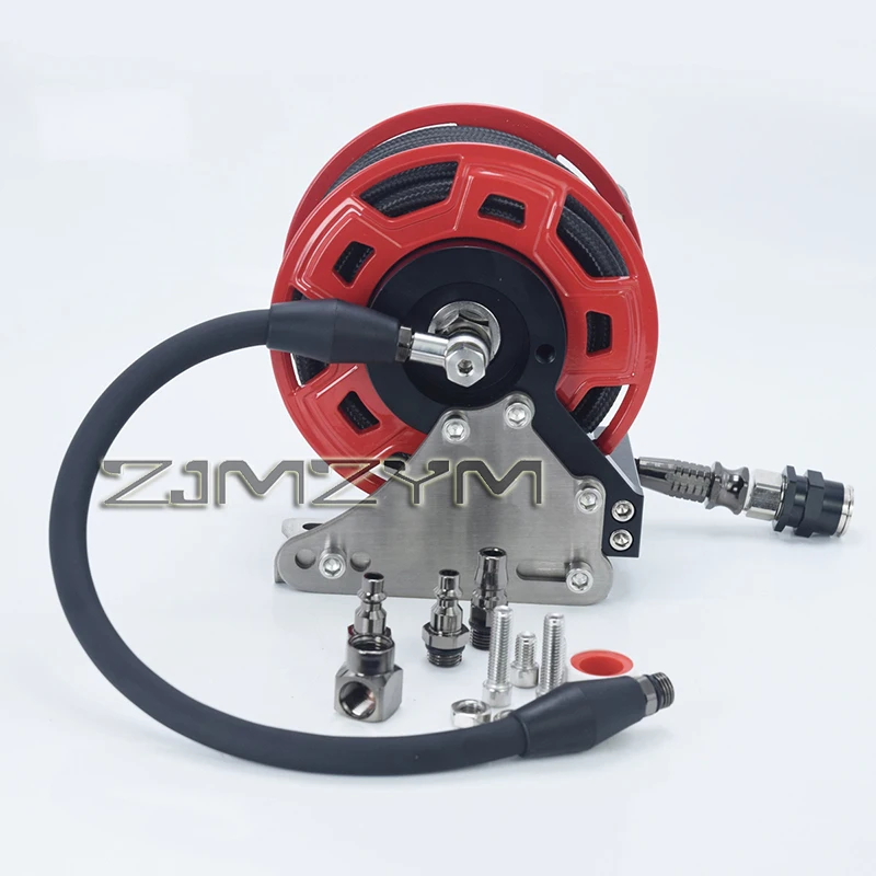 7M All-Terrain Off-road Air Pump Hose Reel Manual Retractable Storage Artifact for Vehicle Tires