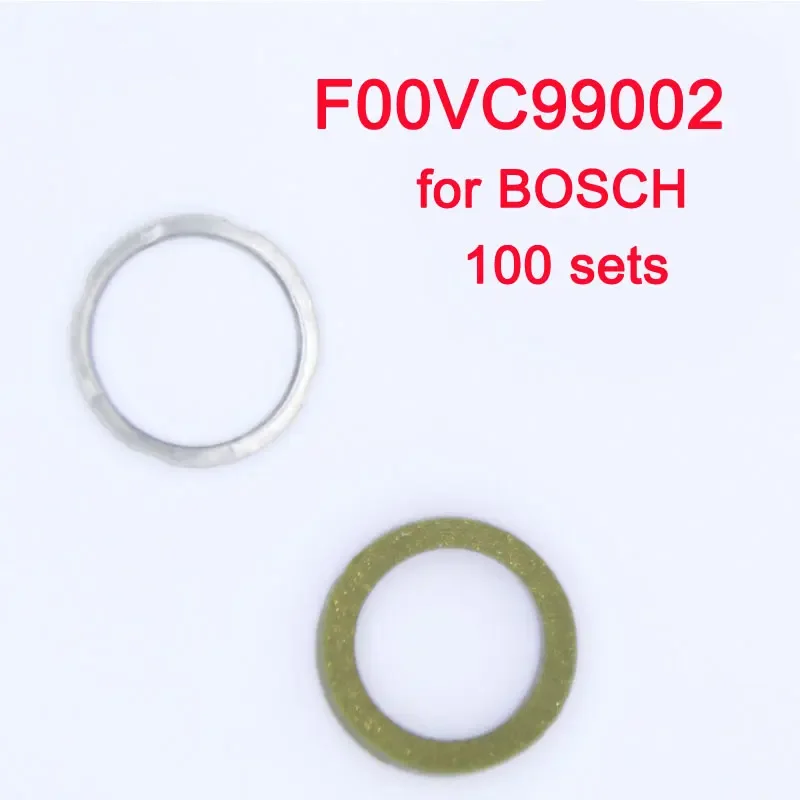 100 Sets Genuine New Diesel Fuel Injector Valve Repair Kit F00VC99002 for Original Injector Oil Seal F 00V C99 002