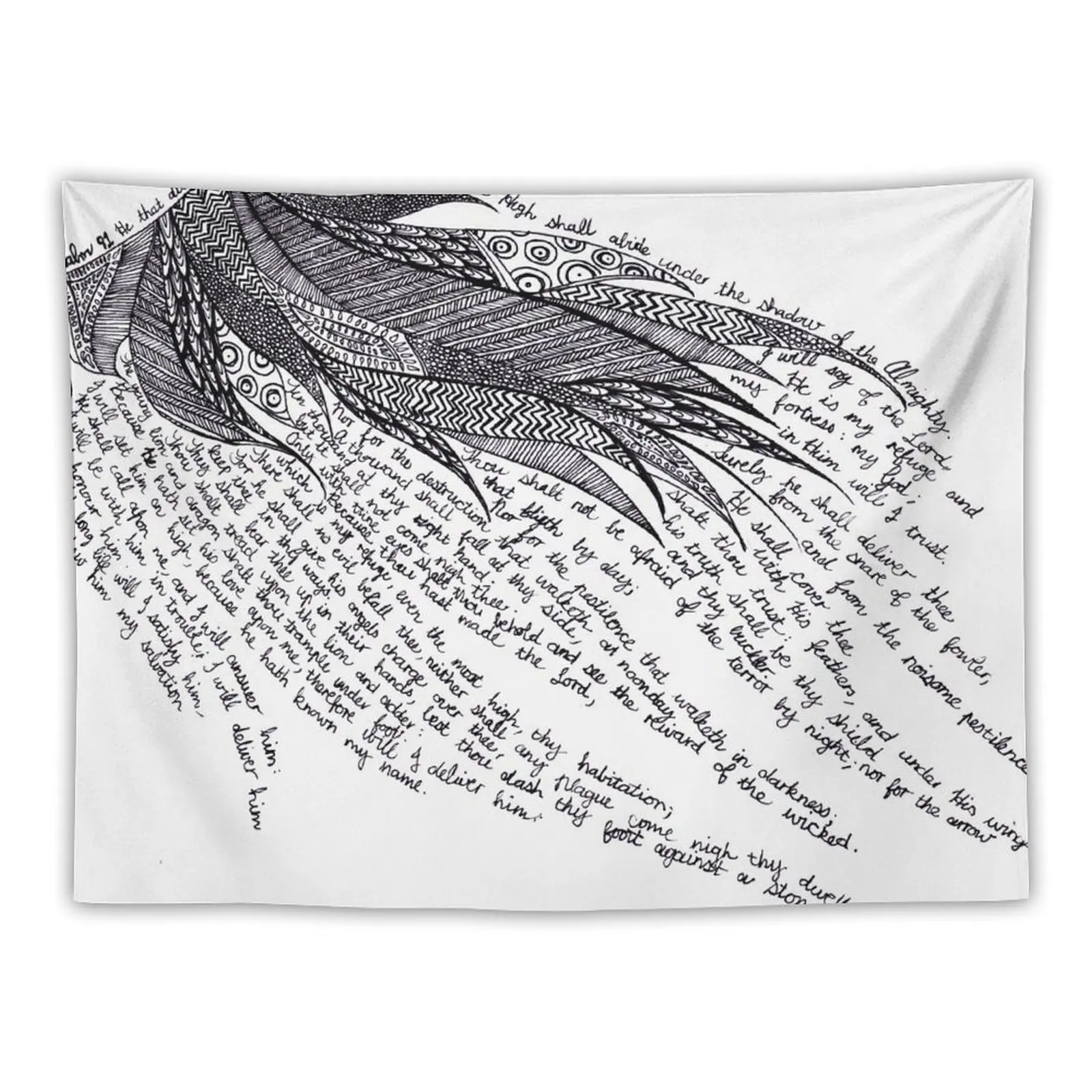 

Psalm 91 Tapestry Aesthetic Room Decorations Cute Decor Tapestry