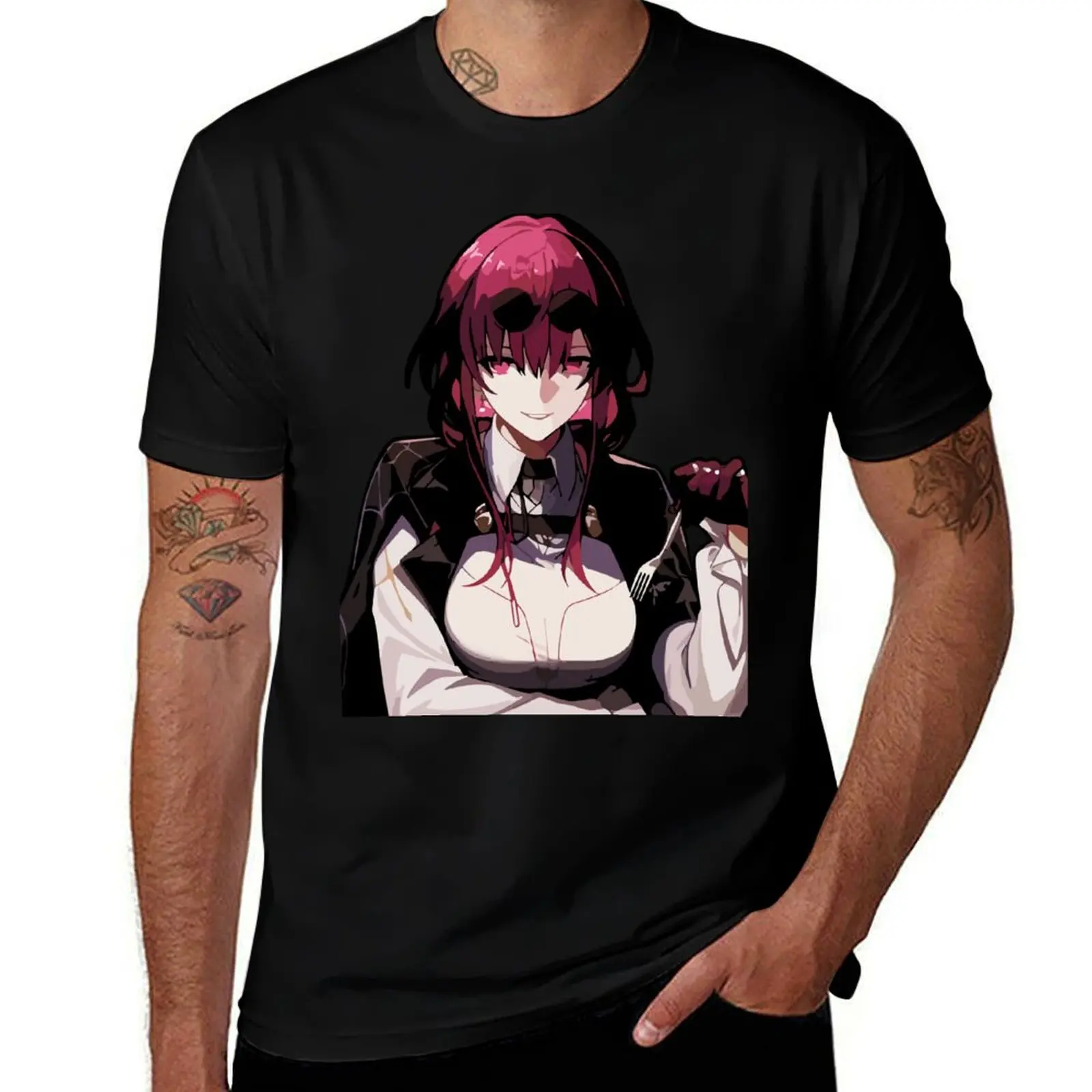 Kafku Honkai Star Rail T-Shirt cheap stuff customizeds Men's cotton t-shirt