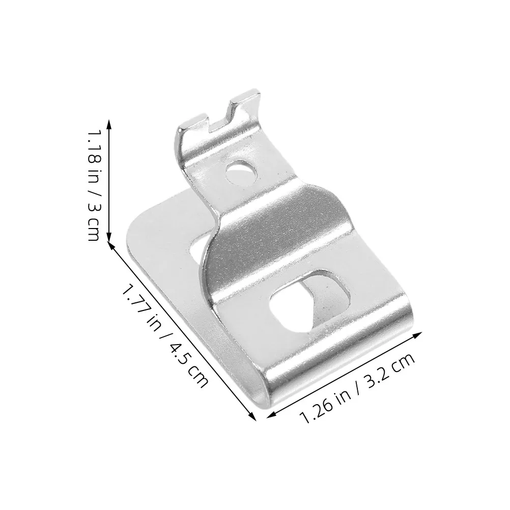 5Pcs Premium Stainless Steel Tool Belt Clip Hook Multi-Tool Compatible Drill Holder Wrench Mount for Carpenter DIY Renovation view 4