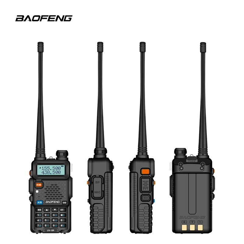 2 pz 5W UV5R Baofeng Walkie Talkie Dual Band VHF UHF tipo C a lungo raggio FM portatile Ham CB radio bidirezionale ricetrasmettitore palmare