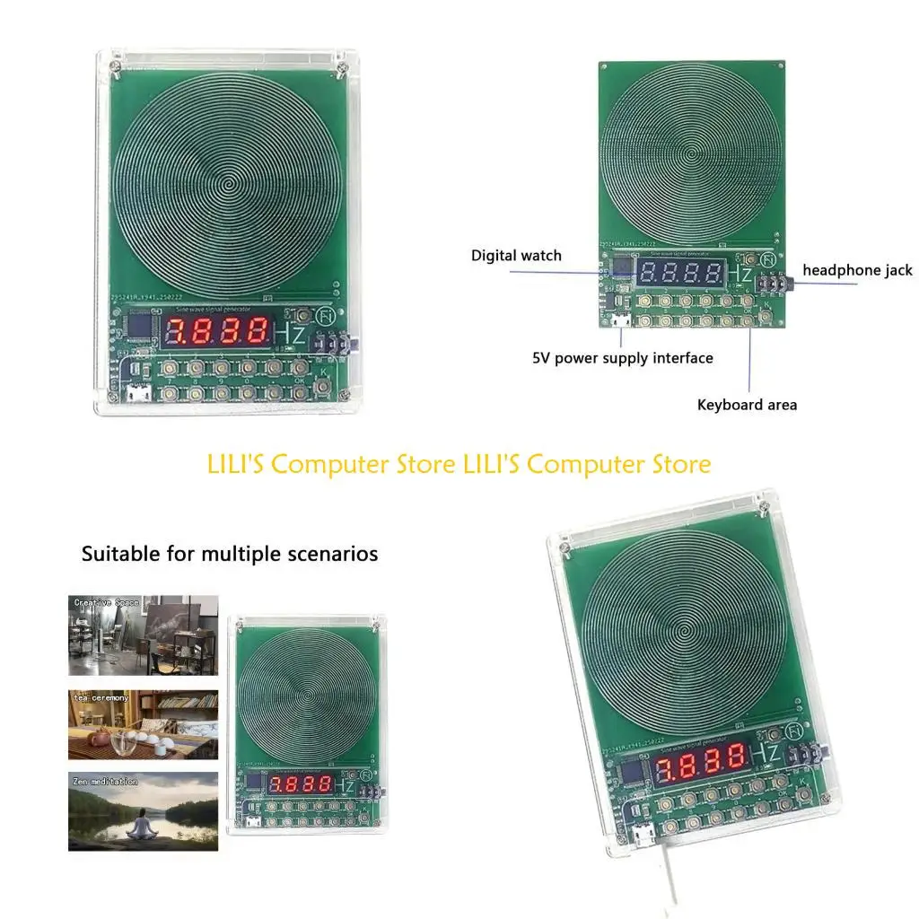

A52B Clear Sine Waves Schumann Waves Generator 7,83 Гц с программируемой регулировкой частоты 5 В тип C Порт зарядки