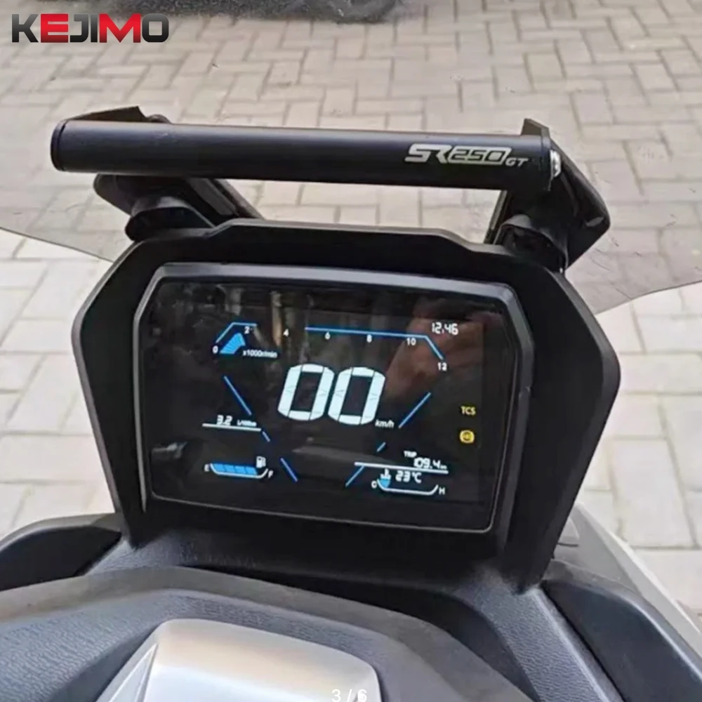 

2024 2025 2026 Aluminum Motorcycle GPS Phone Navigation Bracket Front Bar Phone Holder Mount Stand FOR VOGE SR250GT SR 250 GT