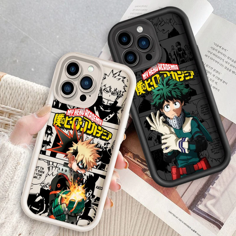 My Hero Academia Anime Phone Case for Samsung S25 S24 S23 S22 S21 S20 Note 20 FE Plus Ultra 5G Soft Silicone TPU Cover