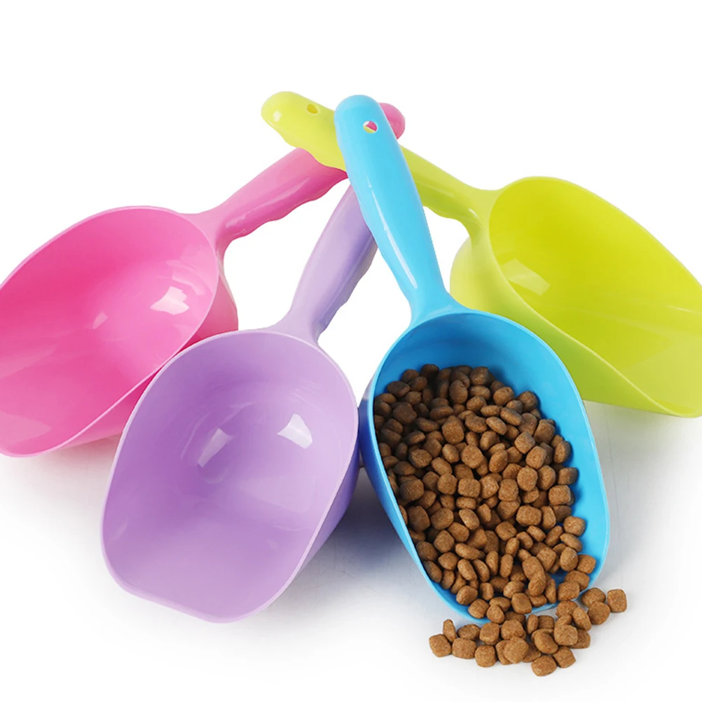 

Pet Food Shovel Scoop Feeder Tool For Dog Cat Durable Portable Dosage Design Supplies Cat Sand Food Shovel Pet