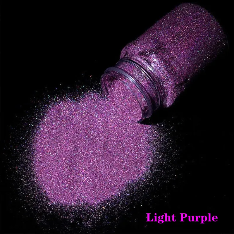 50ml holográfico laser prego glitter em pó sparkly manicure dicas ultra-fino glitter poeira handwork arte lodo jóias decorações