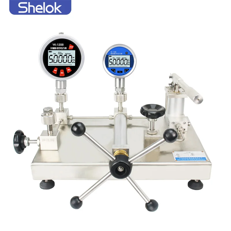 Shelok  -0.095~6 MPa Pressure Calibration Service Providers Dead Weight Pressure Gauge Calibrator Pressure Gauges Calibration