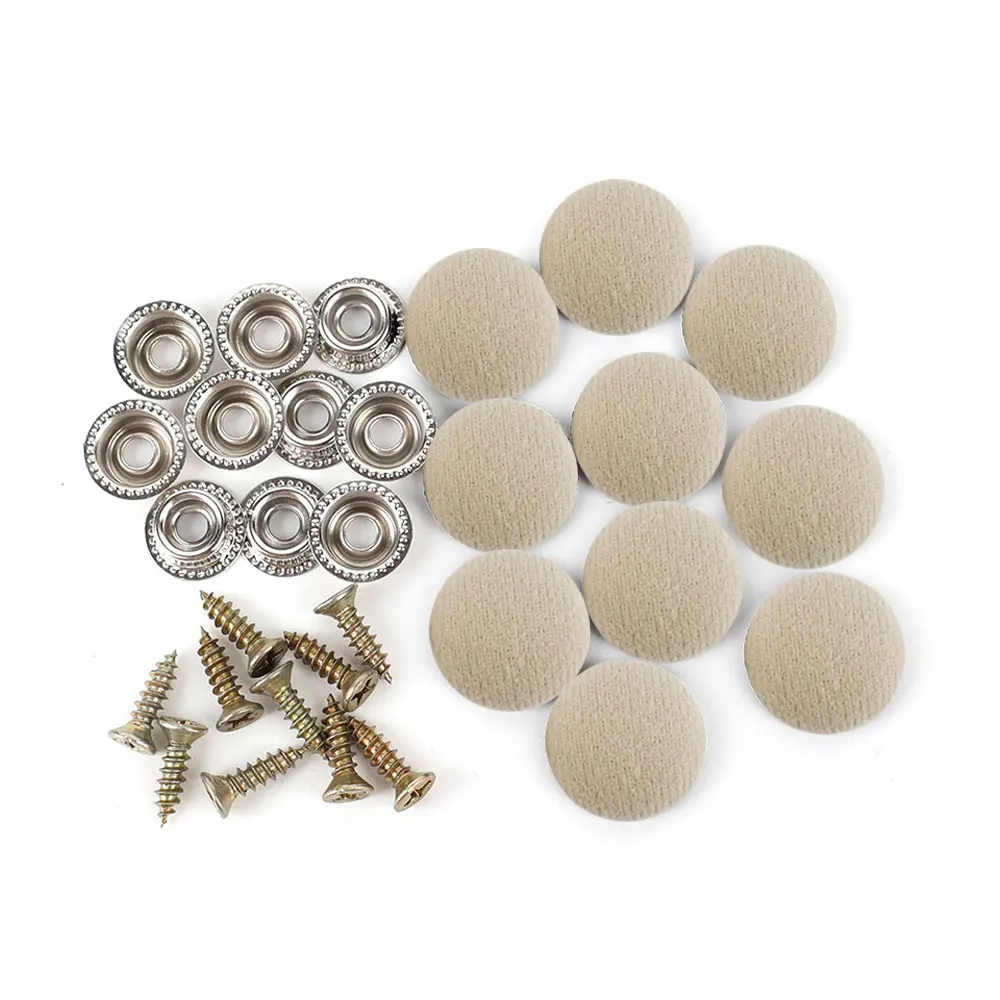 

40pcs Universal Car Interior Roof Buckles Headliner Ceiling Cloth Fixing Screw Care Fabric Buckle Rivets Retainer Cap Repair