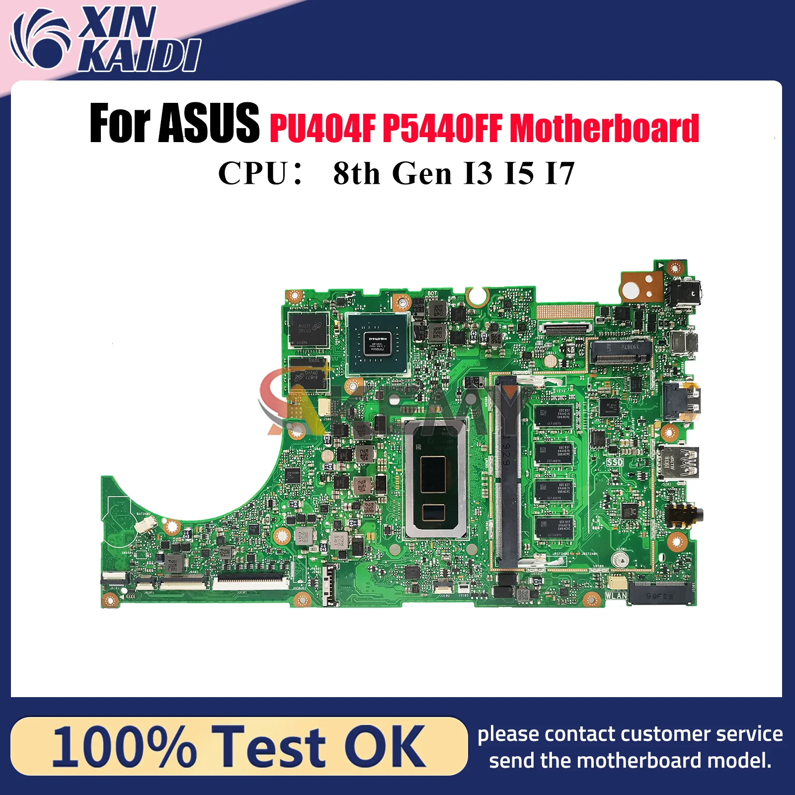 لوحة أم للكمبيوتر المحمول P5440FF لـ ASUS ProArt P5440FF P5440F PU404F اللوحة الرئيسية للكمبيوتر المحمول مع وحدة المعالجة المركزية I3 I5 I7 100% اختبارات موافق شحن سريع