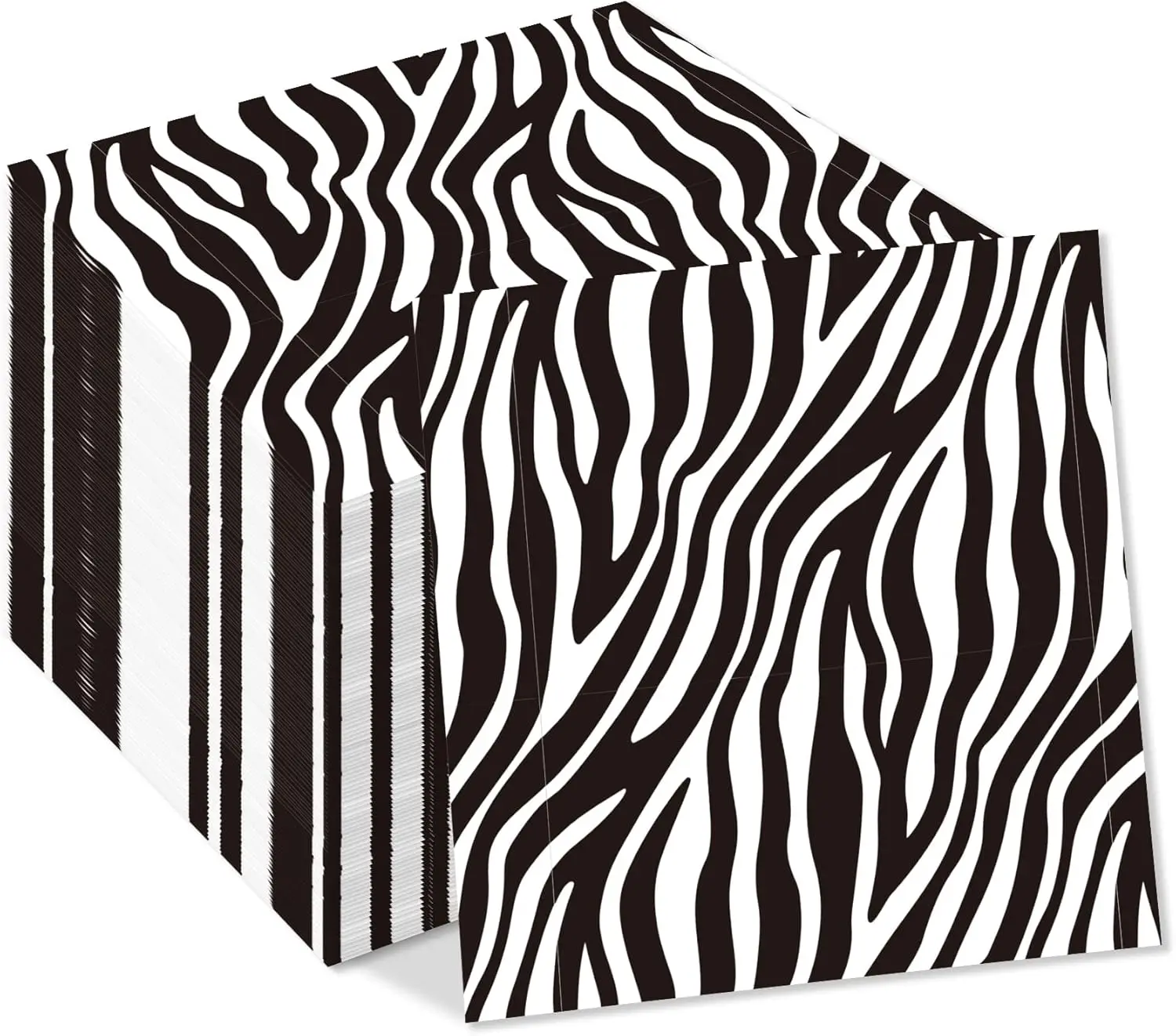 20/40/60 stücke Dschungel Safari Tier Druck Papier Servietten Zebra Tiger Giraffe Leopardenmuster Einweg Party Servietten Dschungel Dekore – Detail 4