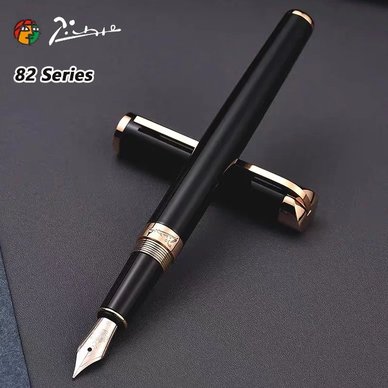 Pimio 82 Series Fountain Pen Luxury Elegant 10K Gold Fine Nib Writing Calligraphy Practice Pen Office School Supplies Stationery