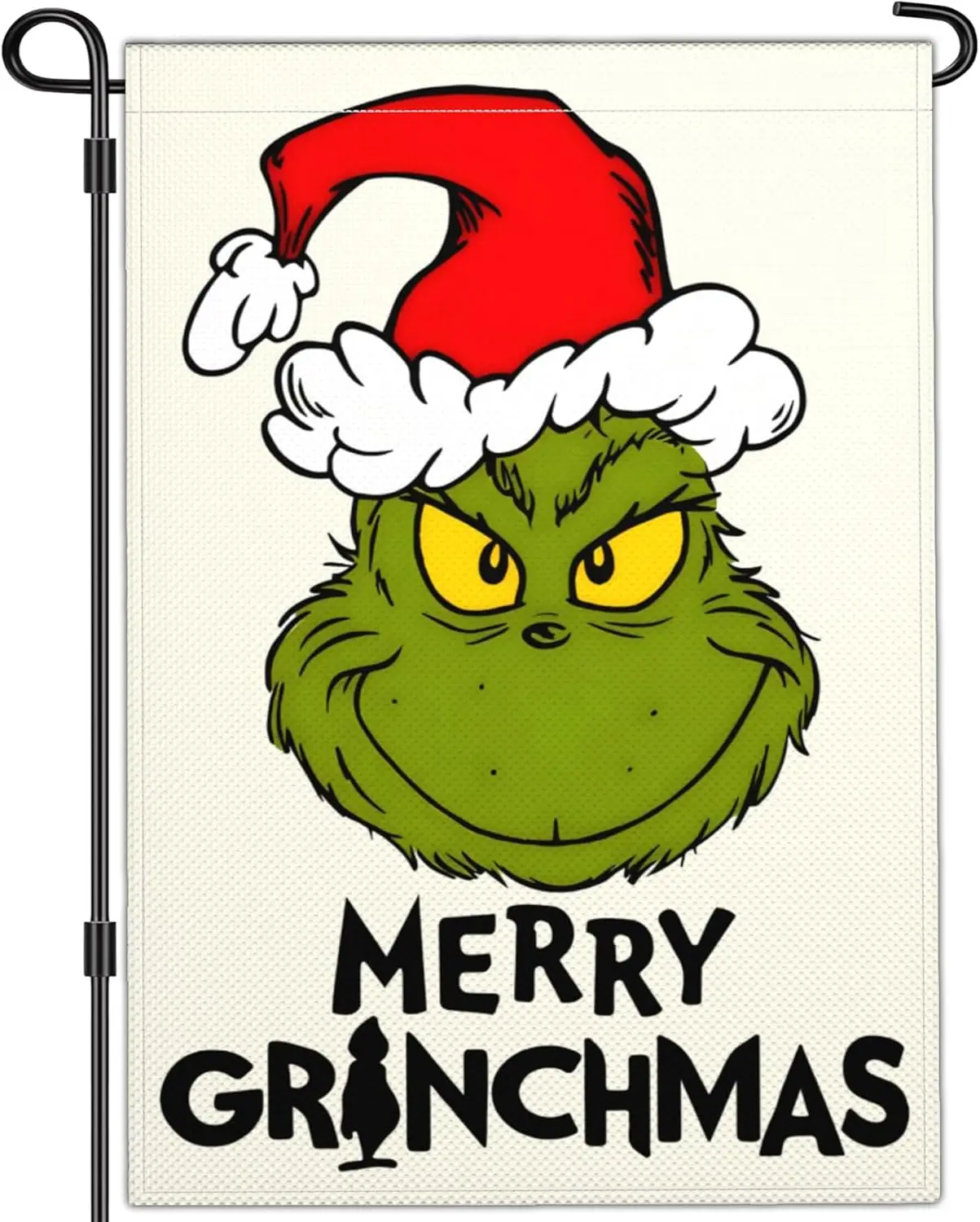 Merry Grinchmas Garden Flag Christmas Garden Flags for Outside 12x18 Double Sided Christmas Vacation Decorations Outdoor Yard Si