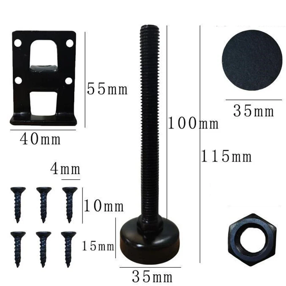 4pcs Furniture Adjustable Levelling Feet Furniture Legs Height Adjusters Furniture Levelling Feet Cabinet Table Support Hardware image 3