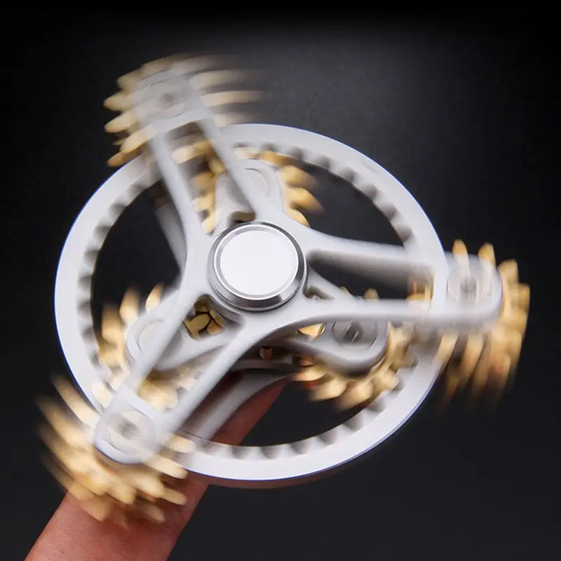 New Updated Metal EDC Spinner Gear Fidget Spinner Manual Spinner Toy Gift for Kids Teenagers Stress Relief Toy Gift Direct Sales