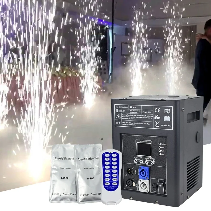 750W Stage Cold Sparkler Machine Wireless Remote Control For Wedding Stage Party Club