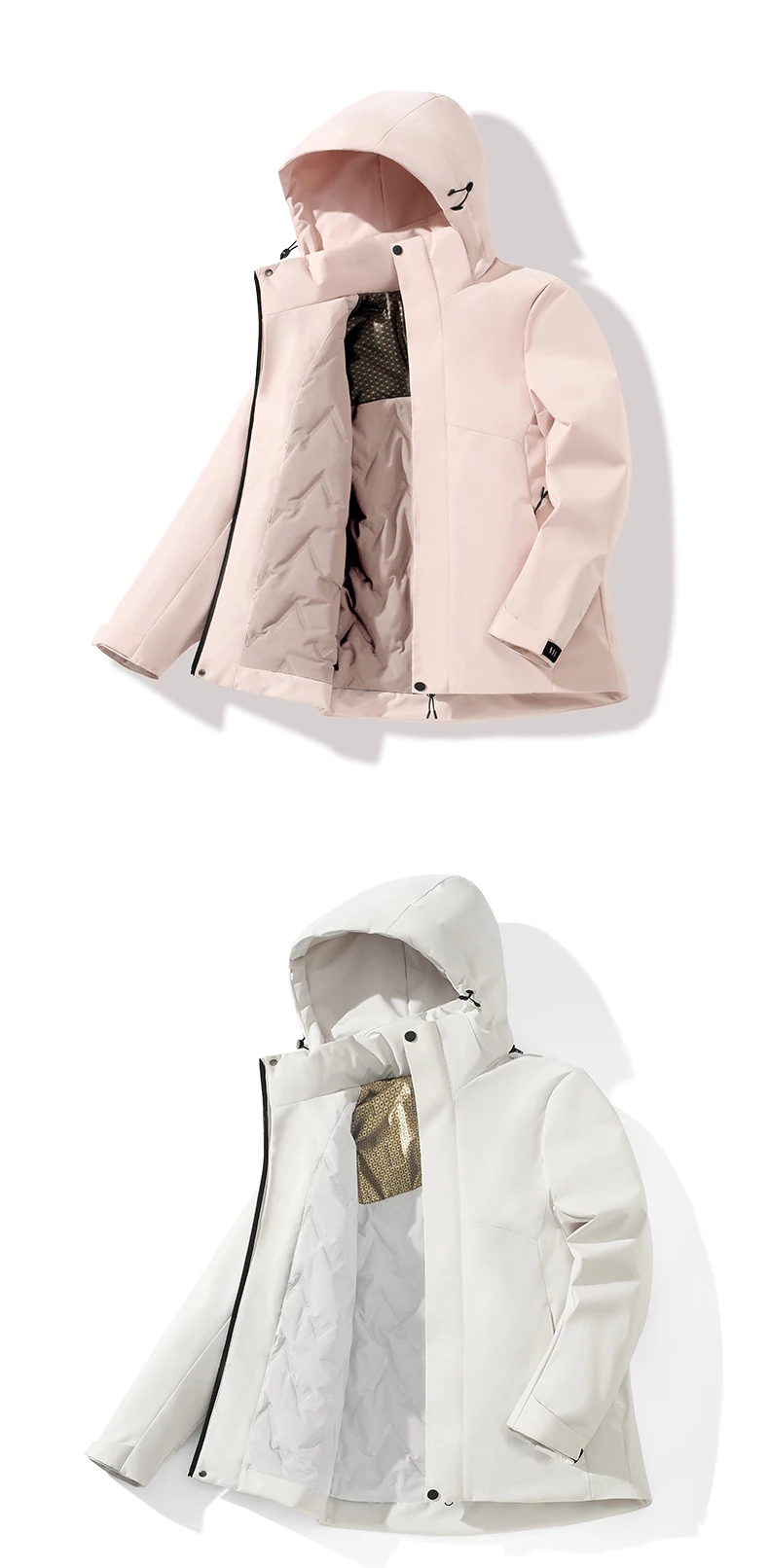 LNGXO Unisex Winter Warme Wasserdichte Jacke Wandern Klettern Trekking Skifahren Regenmantel Männer Frauen Winddichte Fleece Windjacke – Detail 15