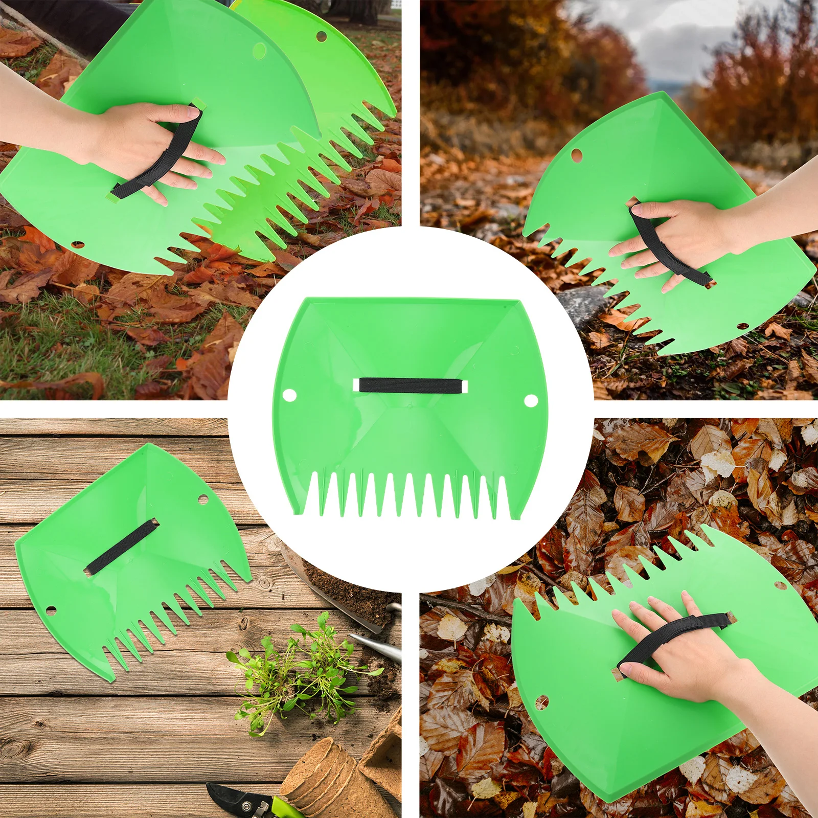 

Plastic Leaf Rake for Garden Cleaning Durable Scoop Yard DIY Long Life Shovel Spade Gardening Tools Accessories