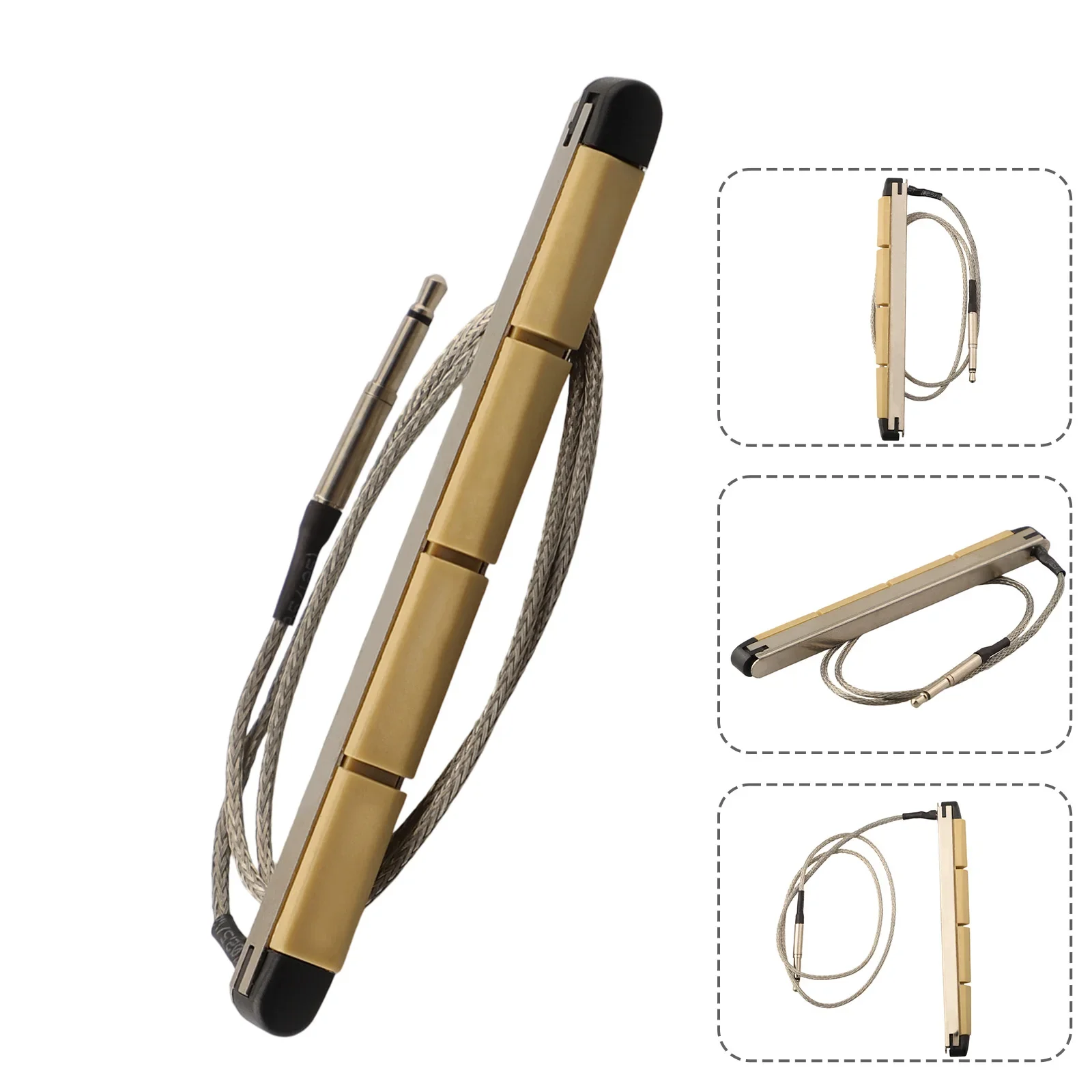 6 String String Acoustic Guitars Bass High Output 2 5mm Diameter Jack Piezo Element Solid Construction Wide Frequency Response