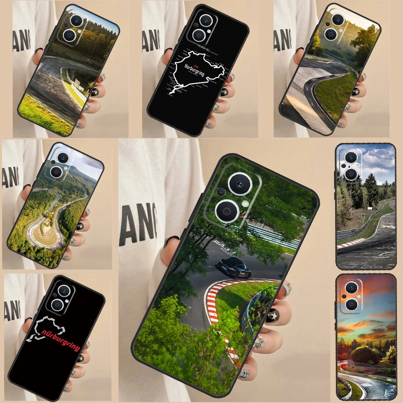 Green Hell Nurburgring Case For OPPO Reno 5 Lite 4 6 7 8 Pro 2Z 4Z 5Z 8T OPPO Find X5 X6 Pro X2 Lite X3 Neo Cover