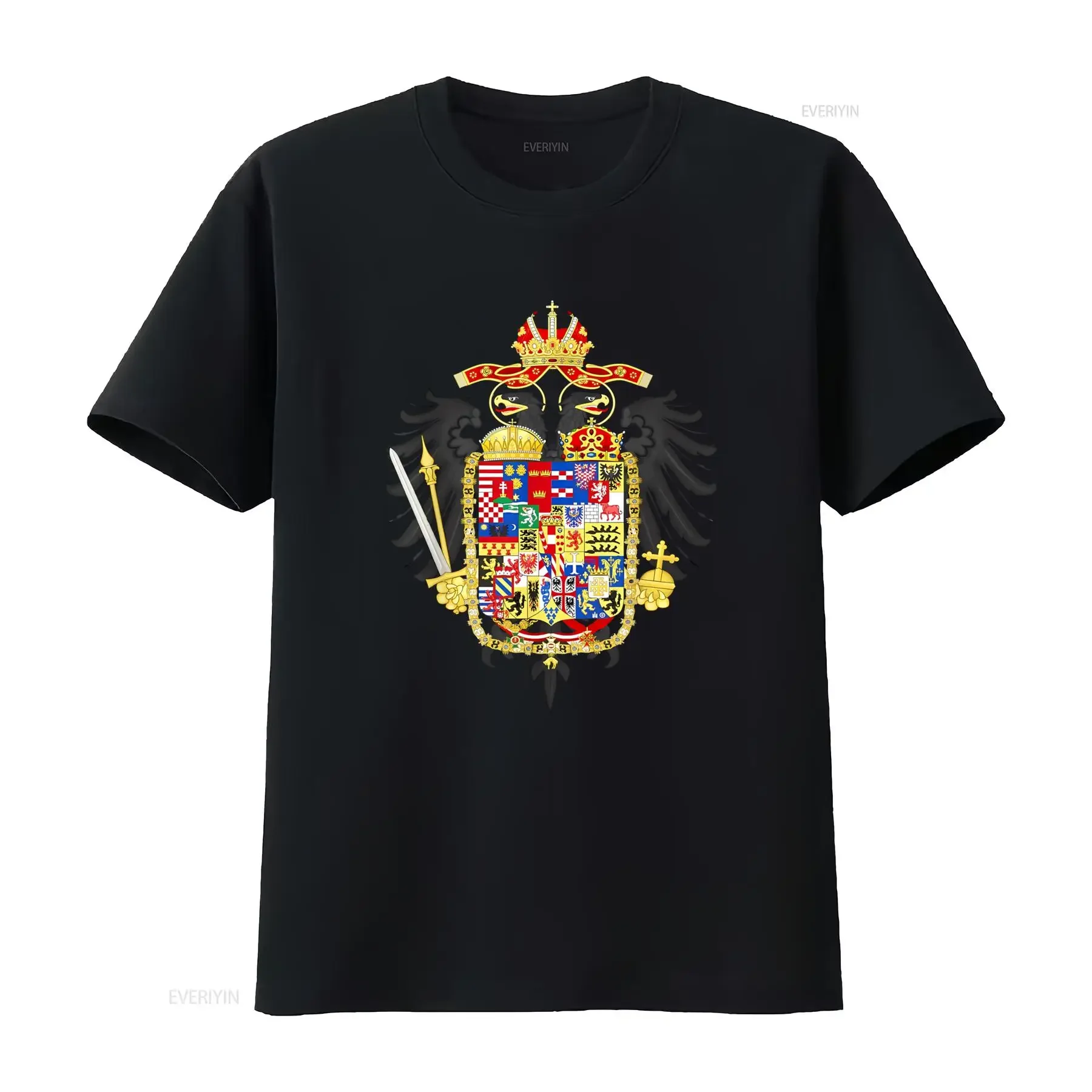 

NEW LIMITED Habsburg Coat Of Arms Holy Roman Empire T Shirt Unique Design Vintage Style vintage Washed graphic Comfortable