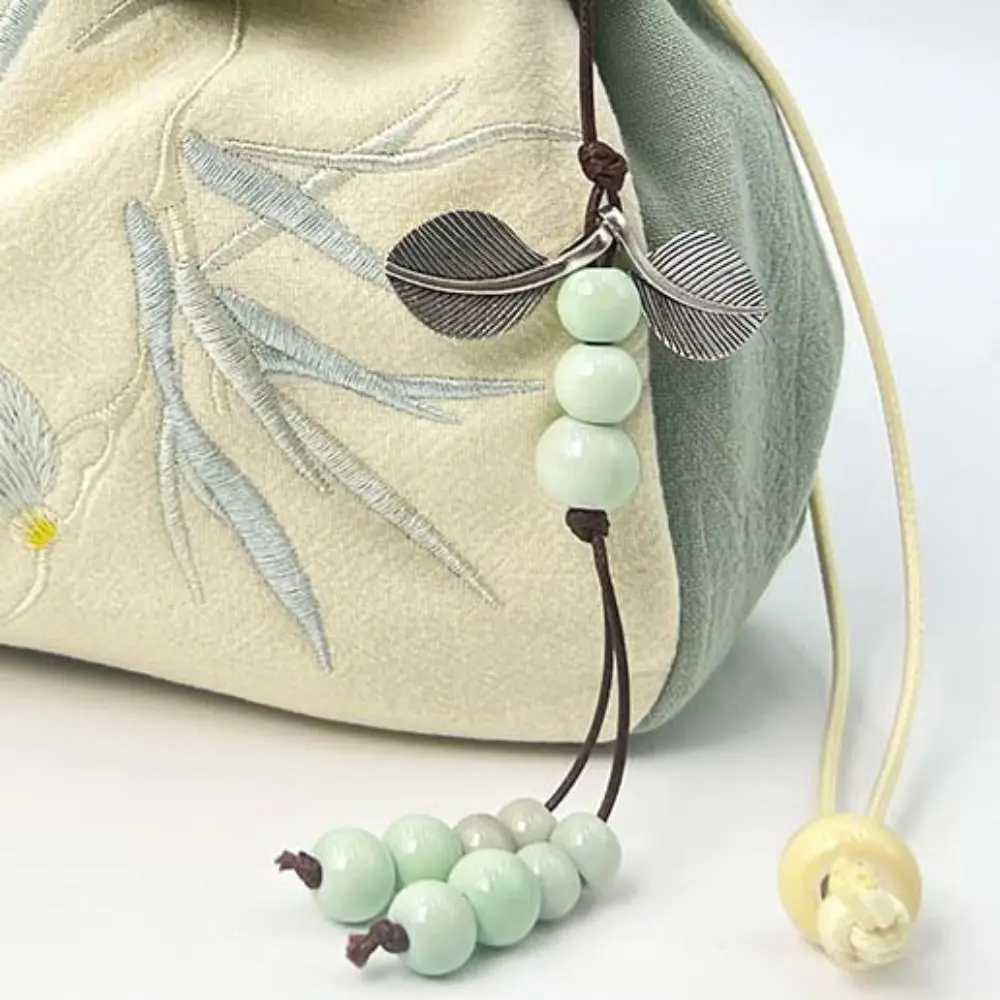 Bolso de cubo con cordón de flores de estilo chino, bolso cruzado con bordado Floral, monedero de conejo, bolso de mensajero pequeño, nuevo