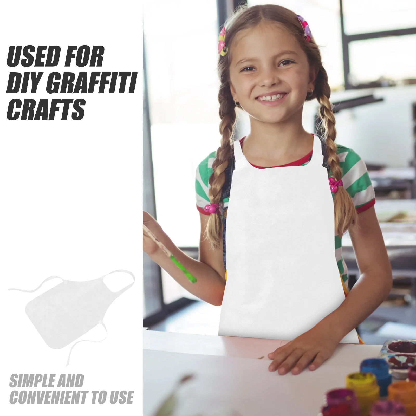 

10pcs Apron Waterproof Painting Non Woven Durable Lightweight Comfortable Baking Art Supplies