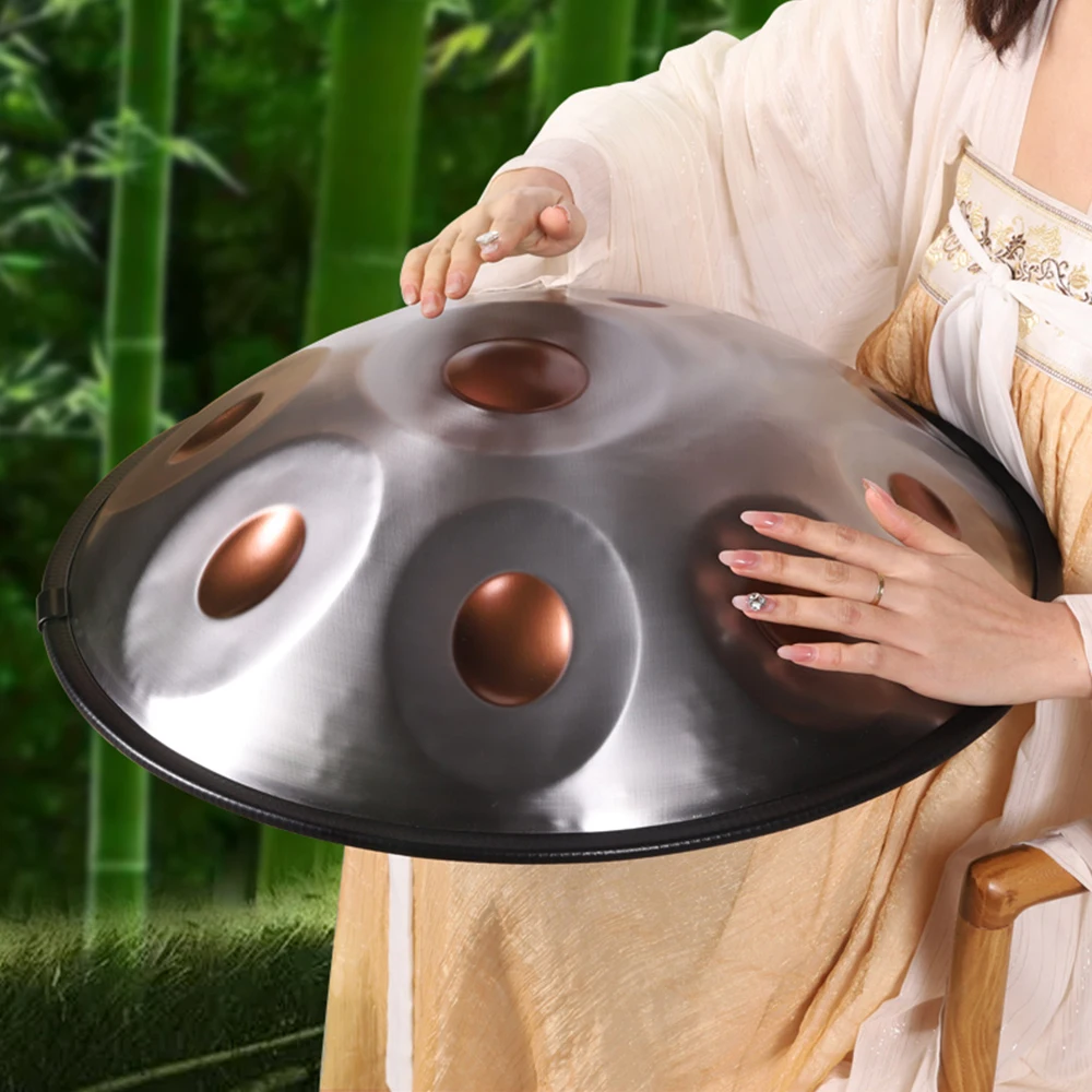 432hz/440 Professional handpan drum G minor 18 inch tambor yoga meditation music drum instrument beginner steel tongue drum gift