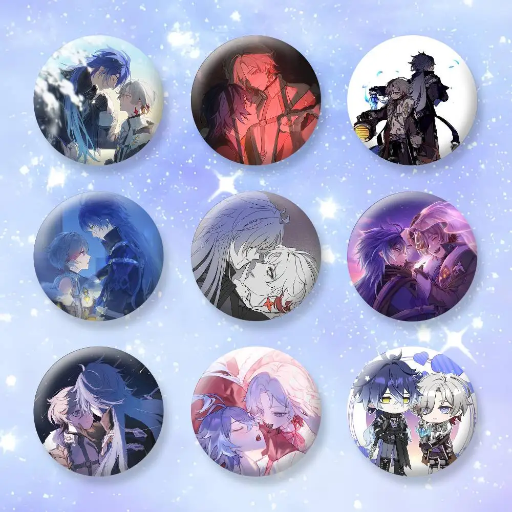 

flins X illuga Brooches Cartoon Badge Pins Backpack Hat Accessories Friend Gift