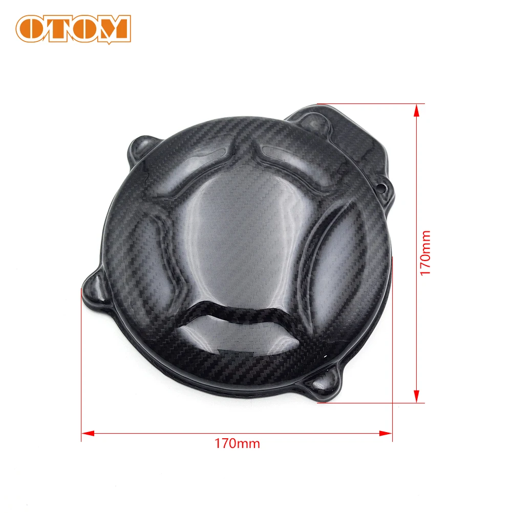 

OTOM Ignition Cover Carbon Fiber Stator Magnetic Motor Cap Engine Crankcase Guard Protector For GASGAS TXT MotorcycleAccessories