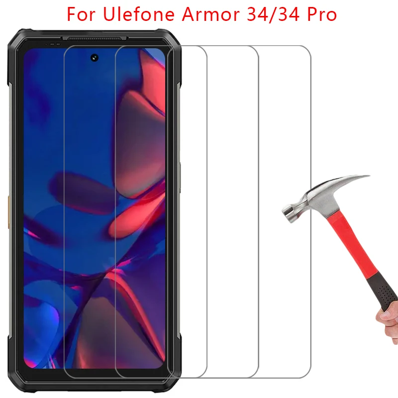 protective tempered glass for ulefone armor 34 pro screen protector on armor34 34pro armor34pro 5g film
