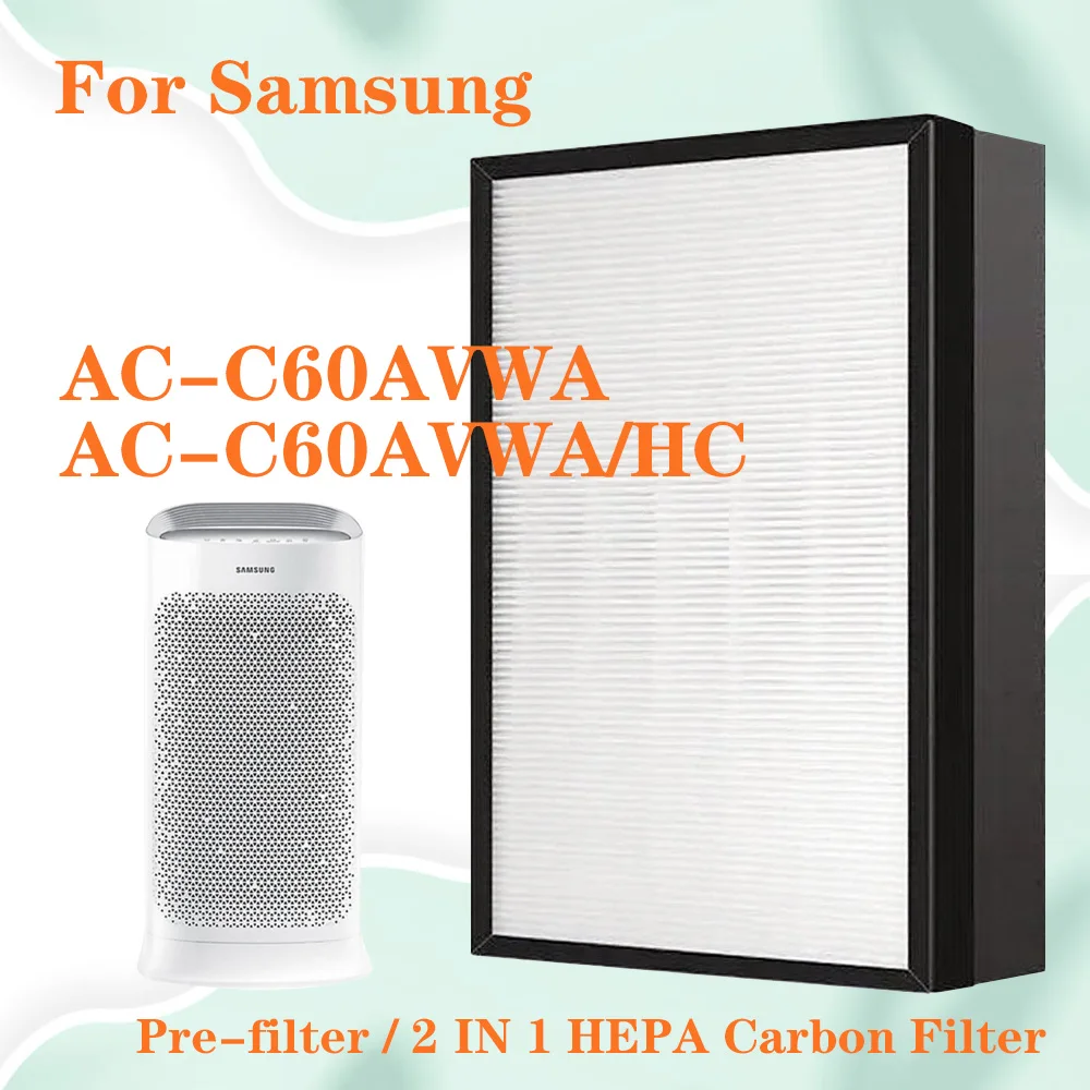 sostituzione-del-filtro-purificatore-d'aria-per-samsung-ac-c60avwa-ac-c60avwa-hc-filtro-a-carbone-attivo-hepa-filtro-composito