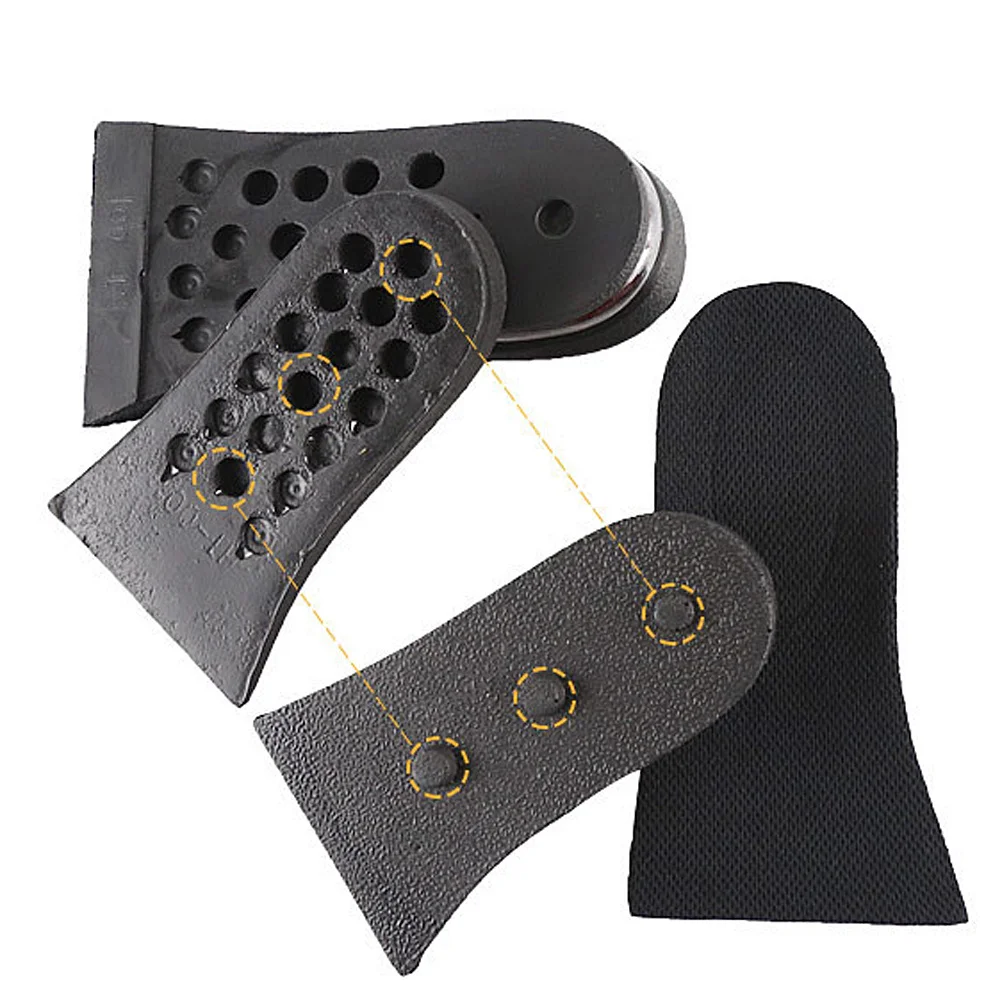 

1Pair Shoe Lift Insoles PU Tpu Cloth Material Comfortable Height Increasing Pads Non Slip Foot Support for Men Women