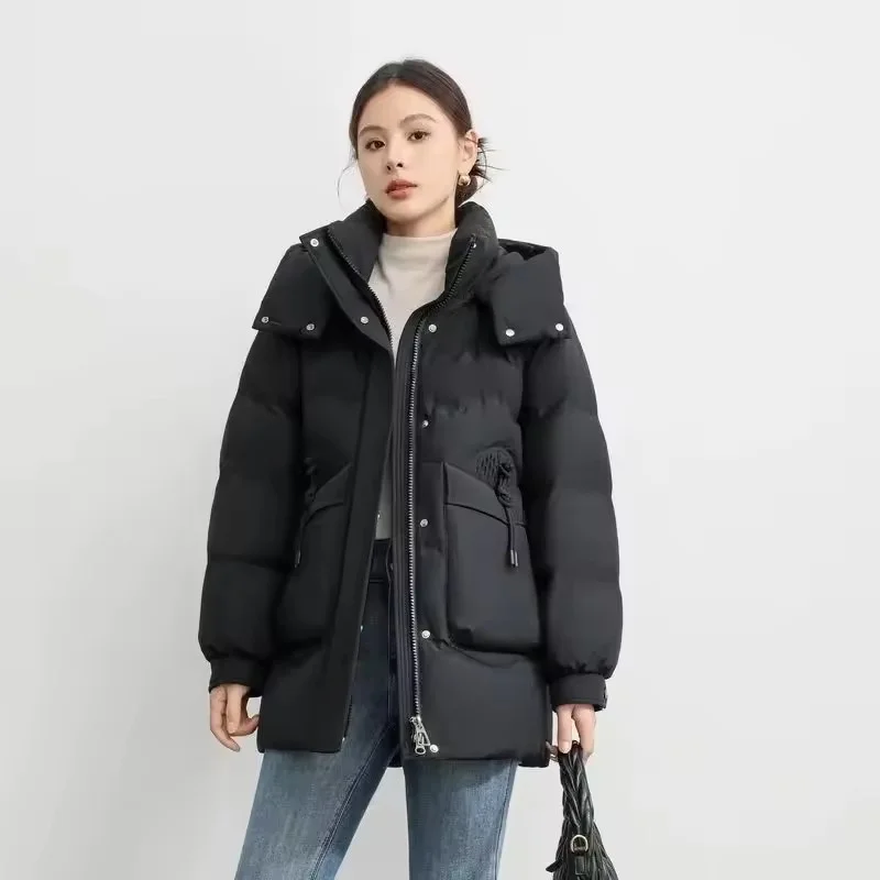 Unten Baumwolle Jacke Frauen Winter Lose Mit Kapuze Casual Alle-Spiel Verdicken Warme Unten Baumwolle Jacke Parkas Weibliche Outwear mantel