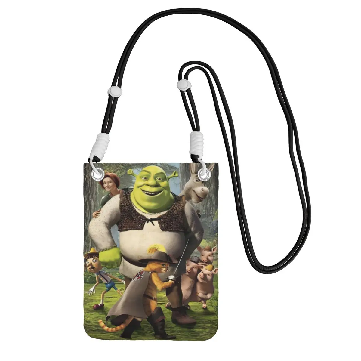

Custom S-shreks Smart Phone Wallet With Strap Funny Cartoons Crossbody Bag Women Men Cycling Camping Mobile Phone Bag