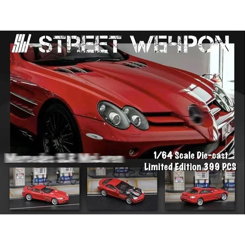 

Street Weapon 1:64 SLR Openable Hood Diecast Diorama model car Toys car