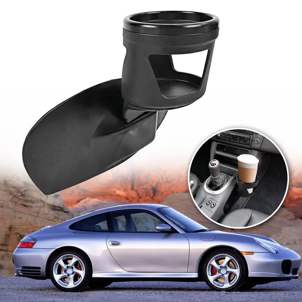 

Center Console Cup Holder Car Center Console Water Bottle Auto Interior for Porsche Boxster 986 911 996 1997-2004