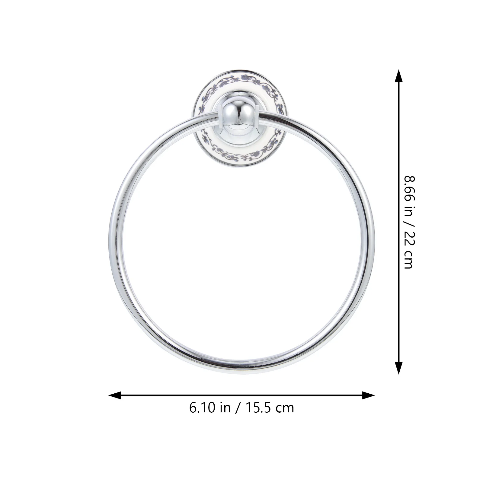 

Stainless Steel Towel Ring Reliable Holder for Bathroom Kitchen Wall-Mounted Storage Organizer Towel Rings