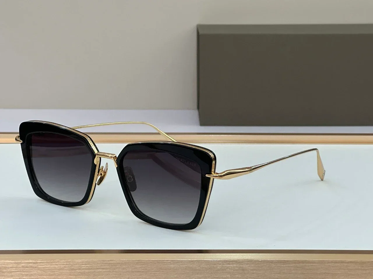 DT PERPLEXER DTS405 Top High Quality Sunglasses For Men Titanium Style Fashion Design Sunglasses For Womens With Box