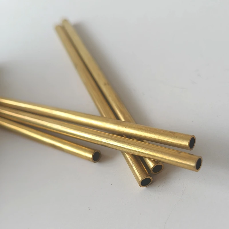 Brass Round tube brass pipe Capillary Tube 1mm 2mm 3mm 4mm 5mm 6mm length100mm diy accessories